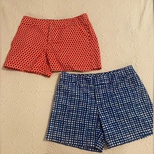 Tommy Hilfiger Red and Blue Women's Shorts